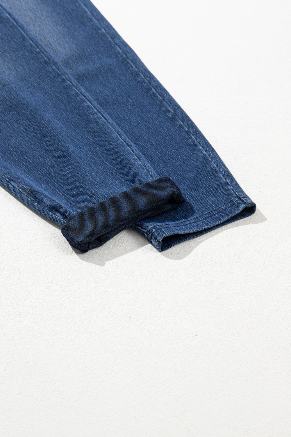 Blue Skinny Mid Waist Jeggings