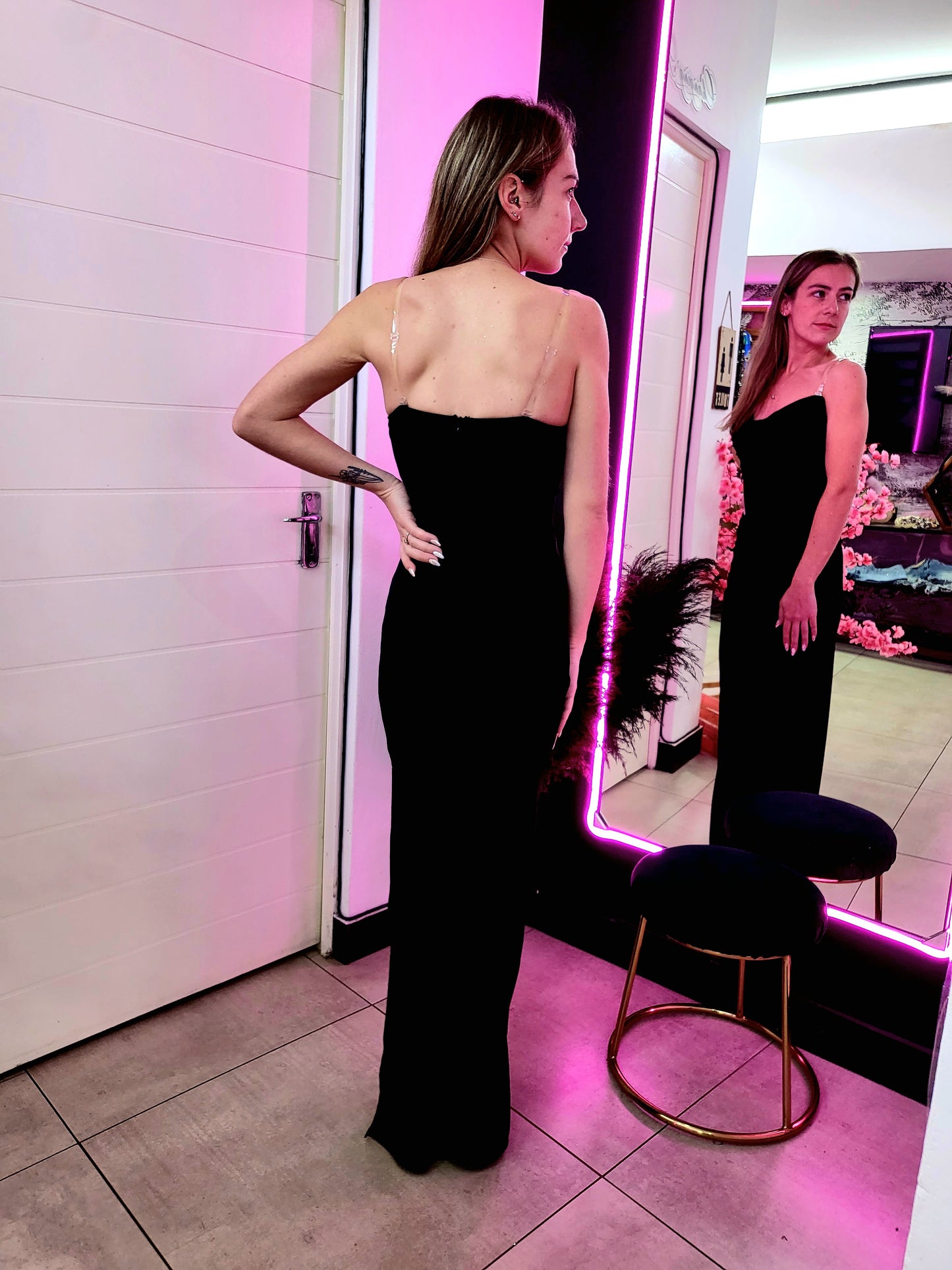 Black Corset Evening Dress