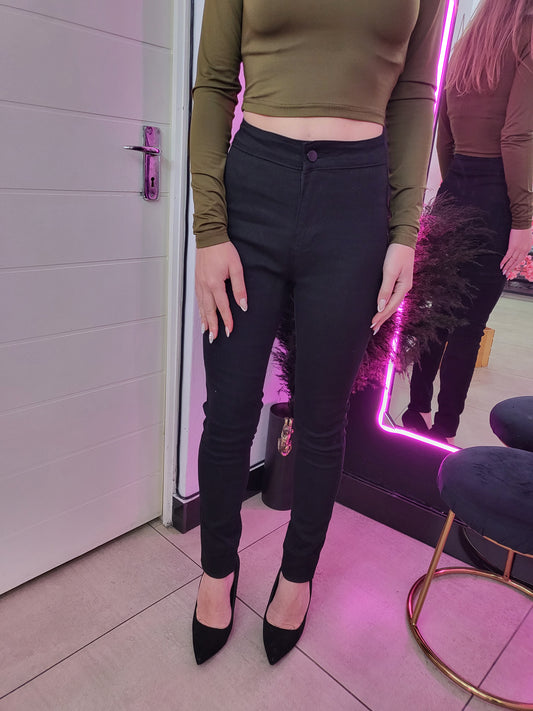 Black Skinny High Waist Jeans