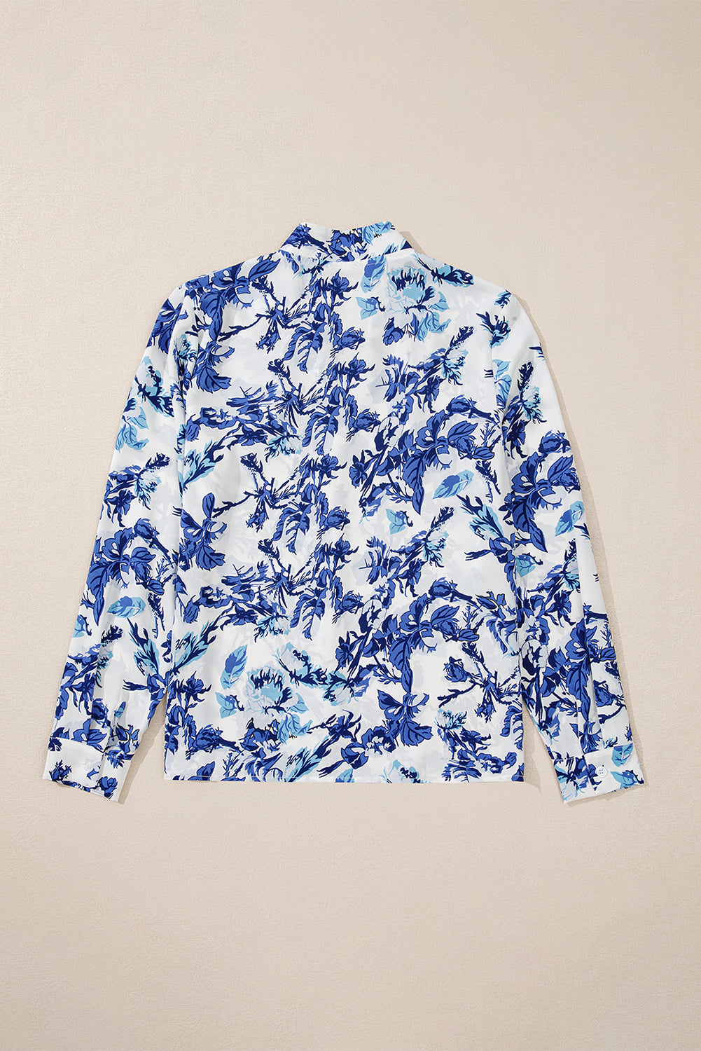 Sky Blue Floral Print Blouse