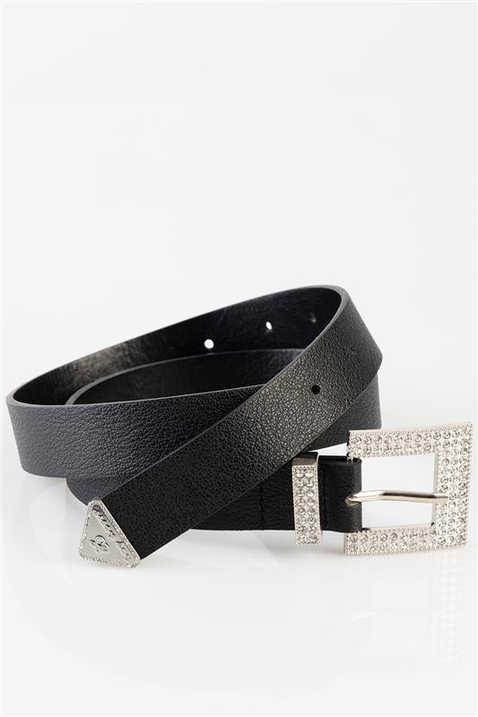 Sissy Boy Black Diamante belt