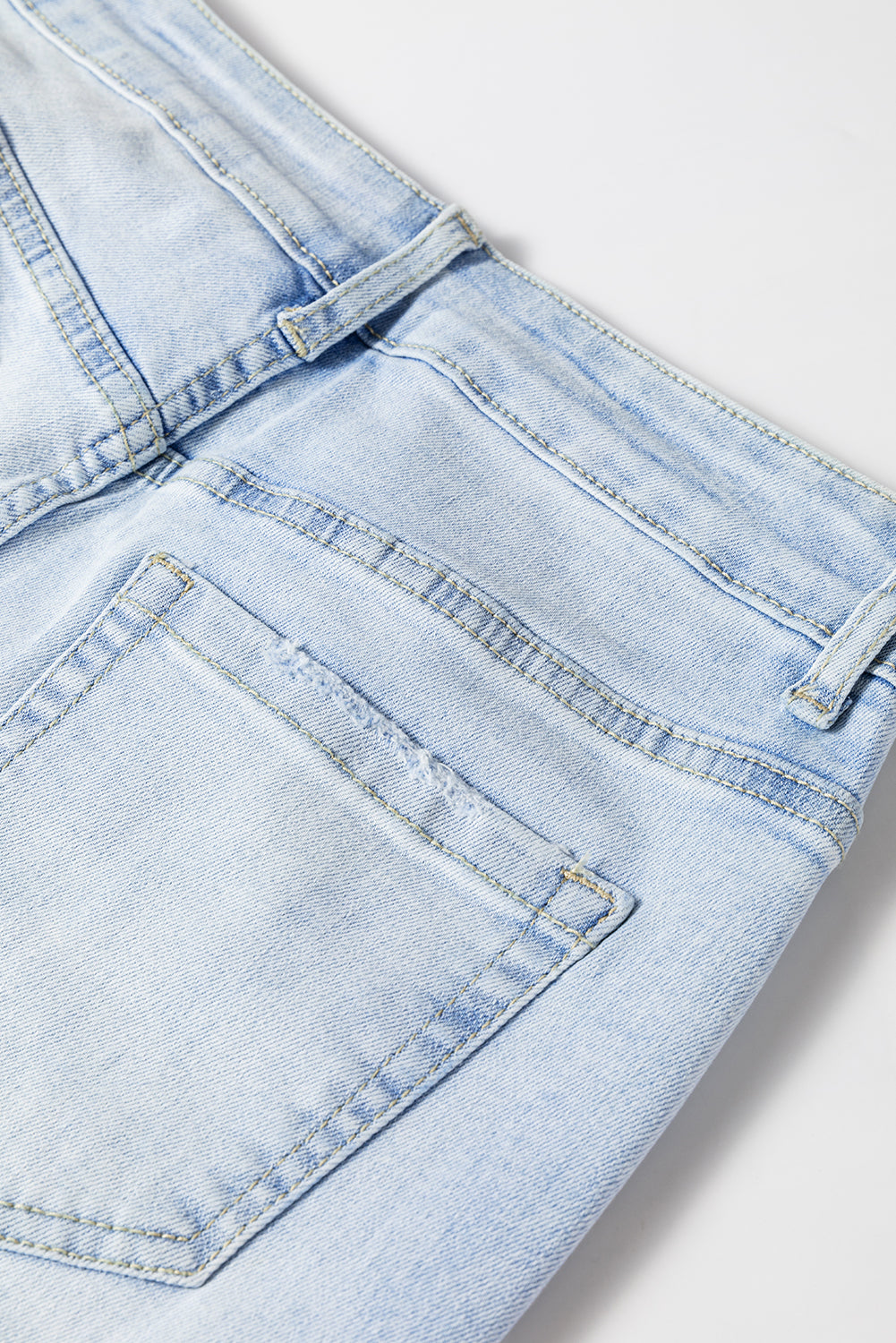 Beau Blue Distressed Flare Jeans