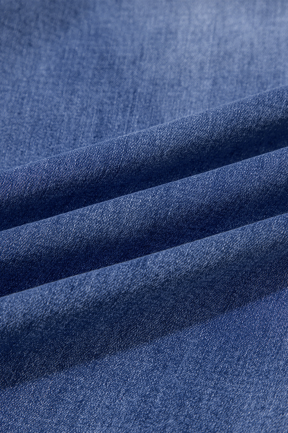 Blue Straight Cut High Rise Jeans