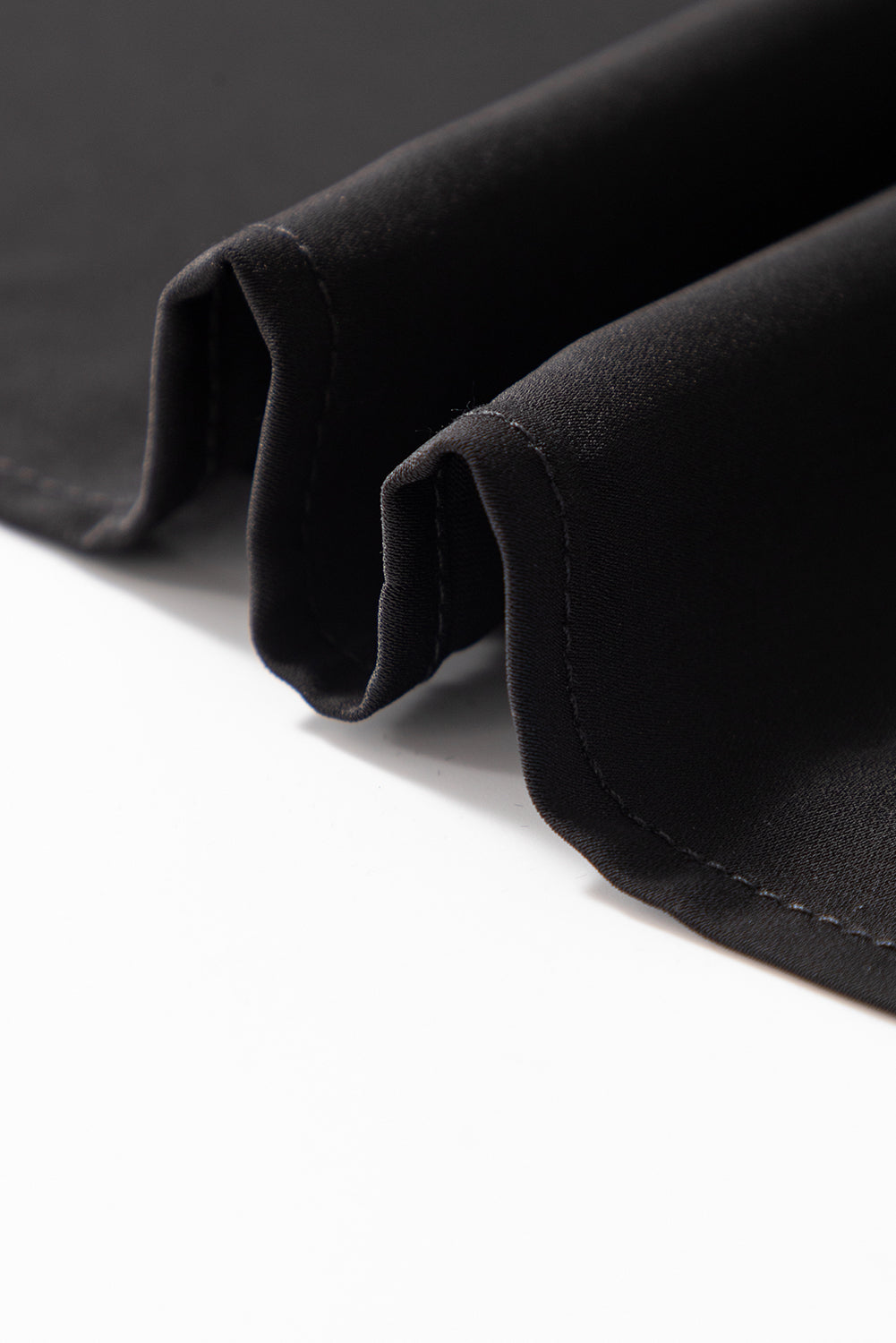 Black Keyhole Lace Sleeve Blouse