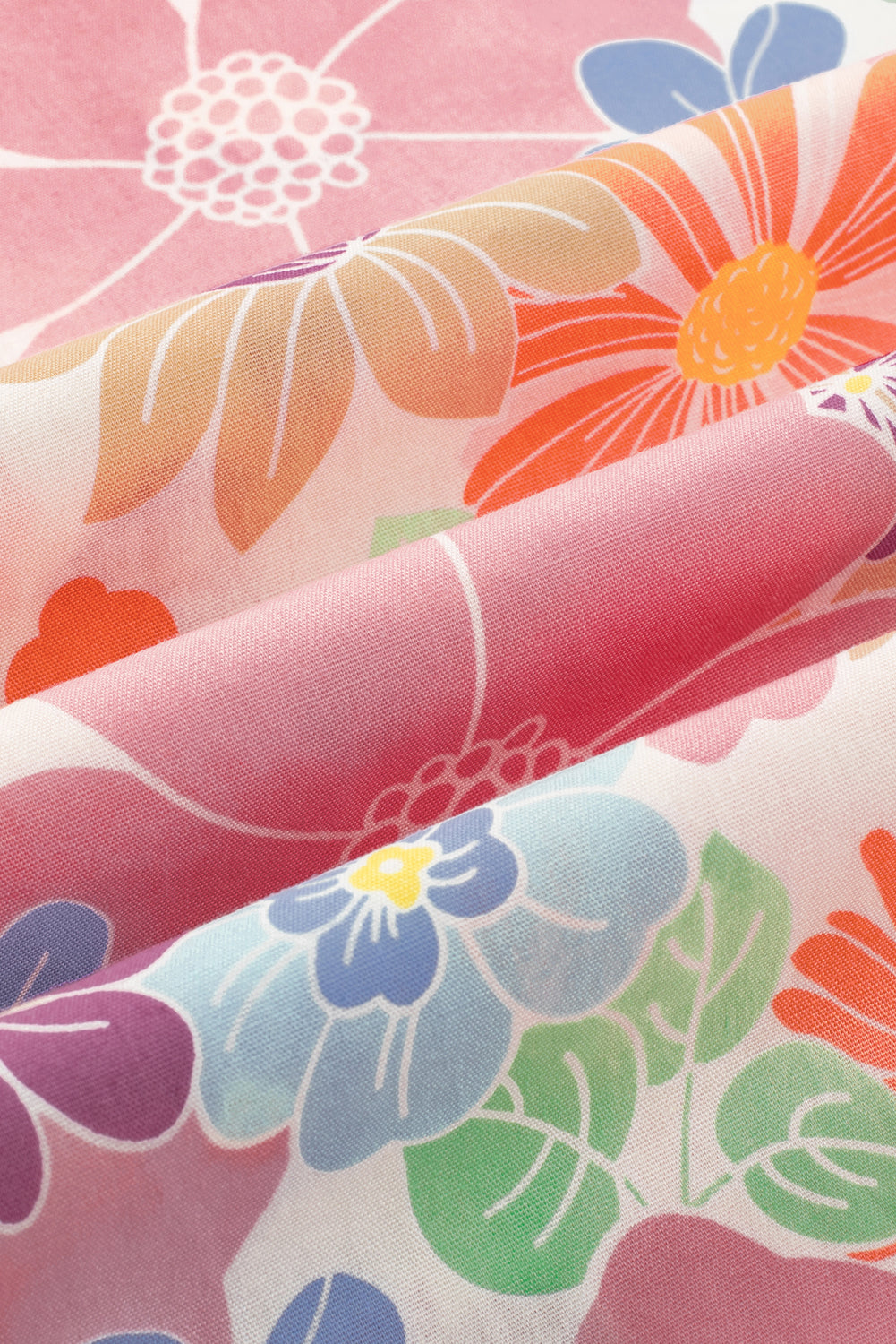 Pink Floral Loose Pants