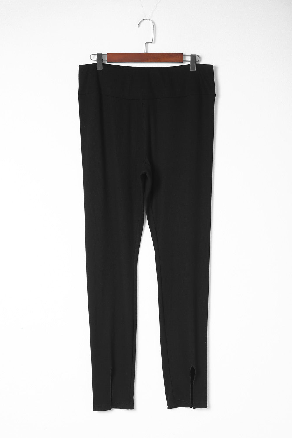 Black Rib Knit Leggings
