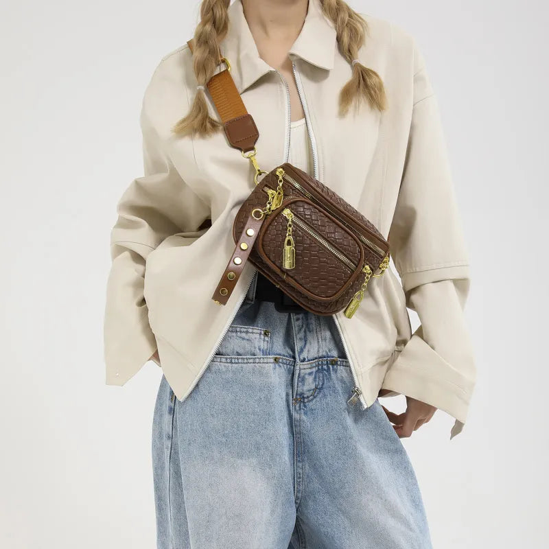 Brown & Gold Crossbody