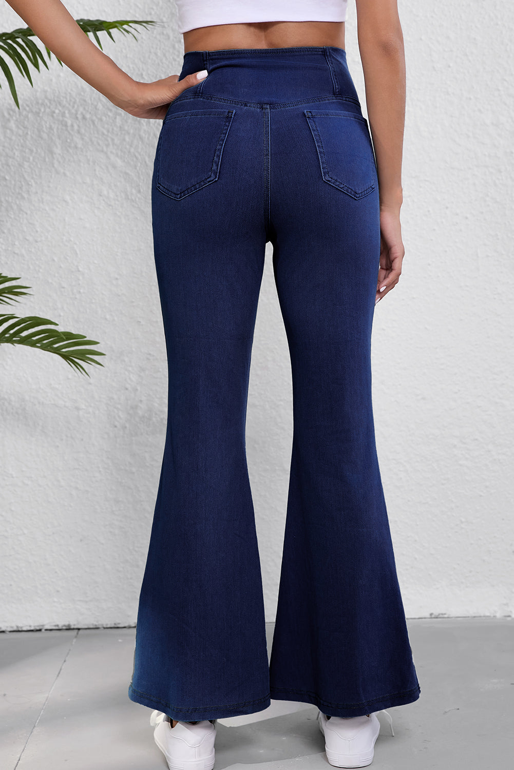 Dusk Blue Fit Flare Jeans