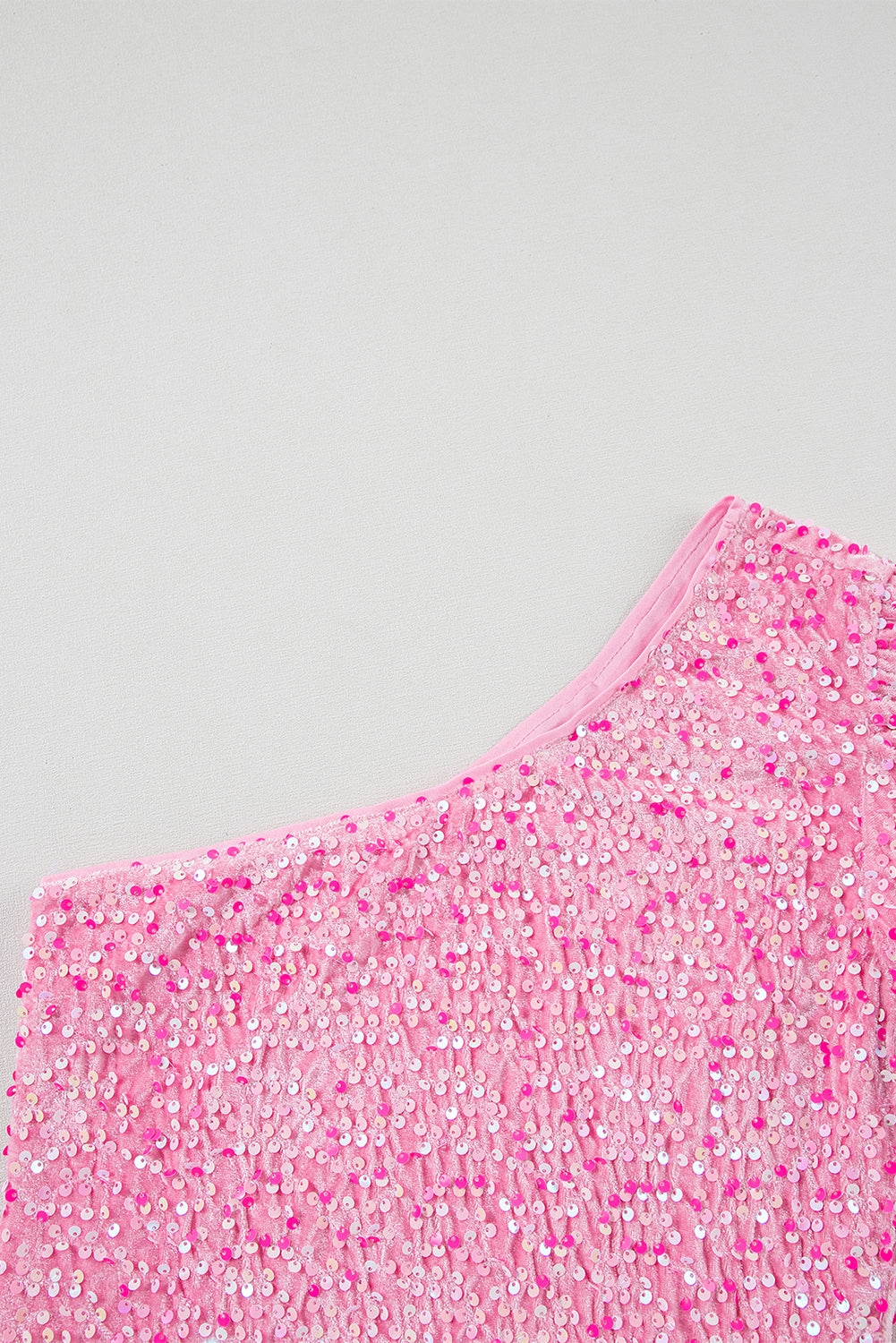 Pink Sequin Bodycon Mini Dress
