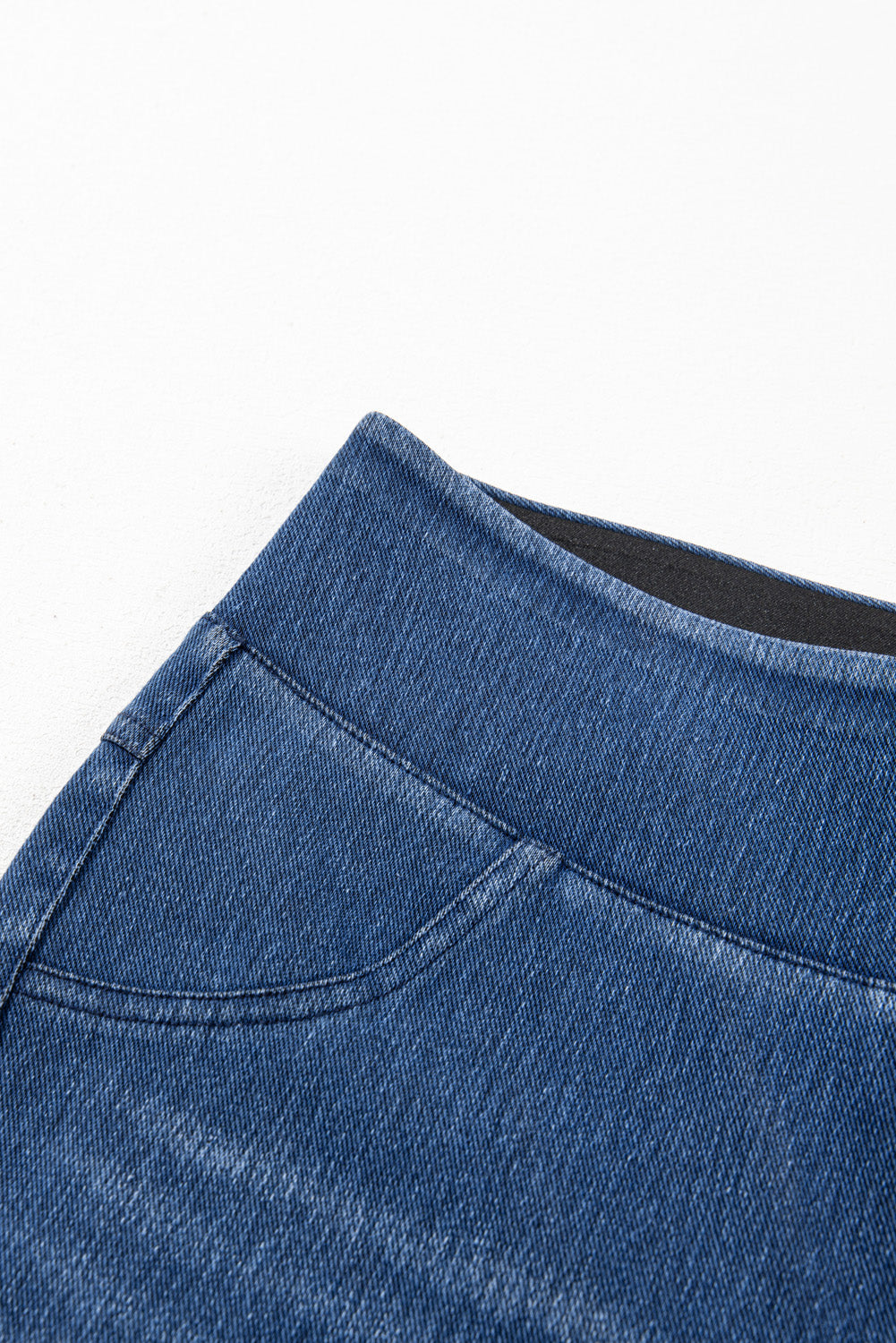 Blue Skinny Mid Waist Jeggings