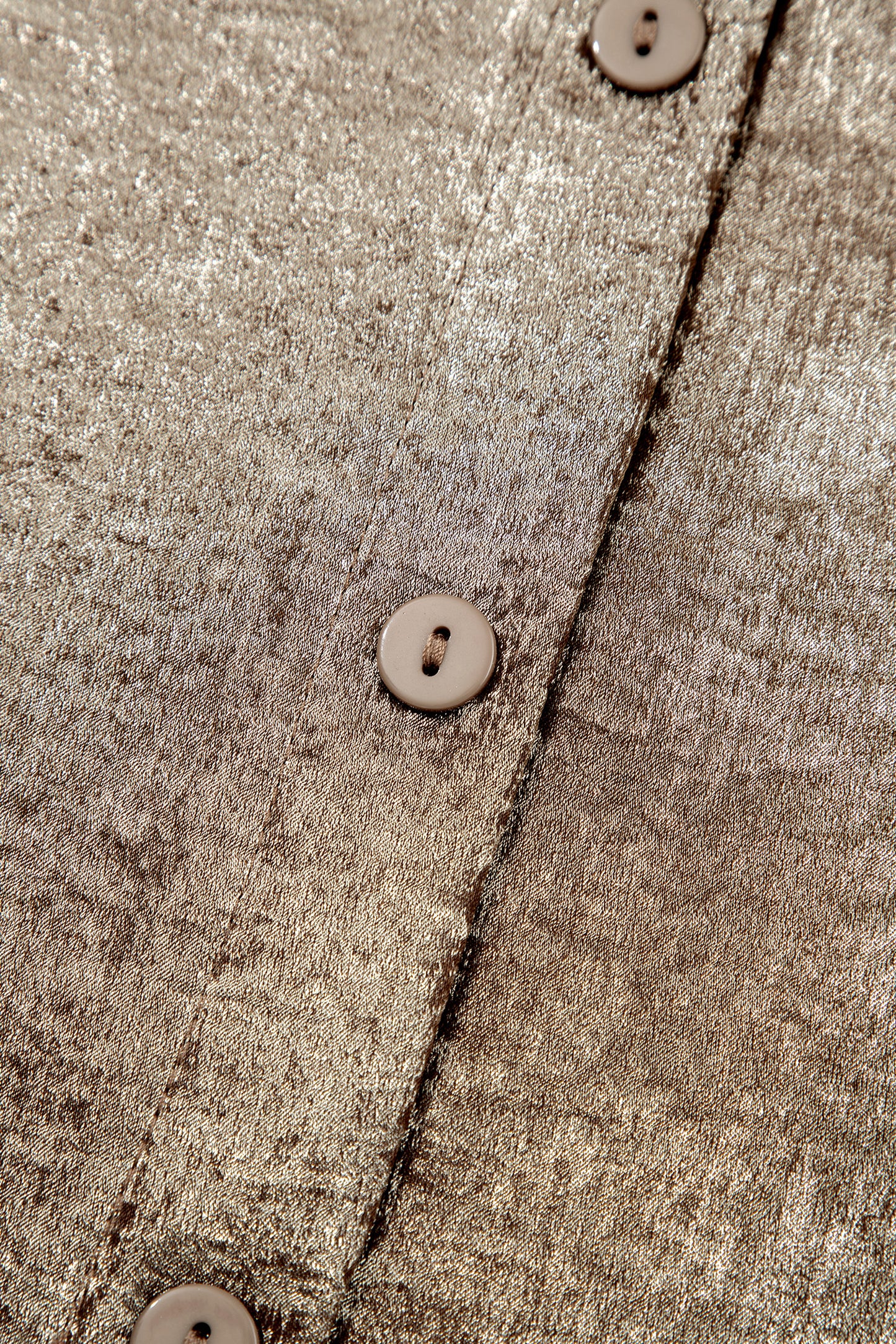 Gold Metallic Ruffle Bouse