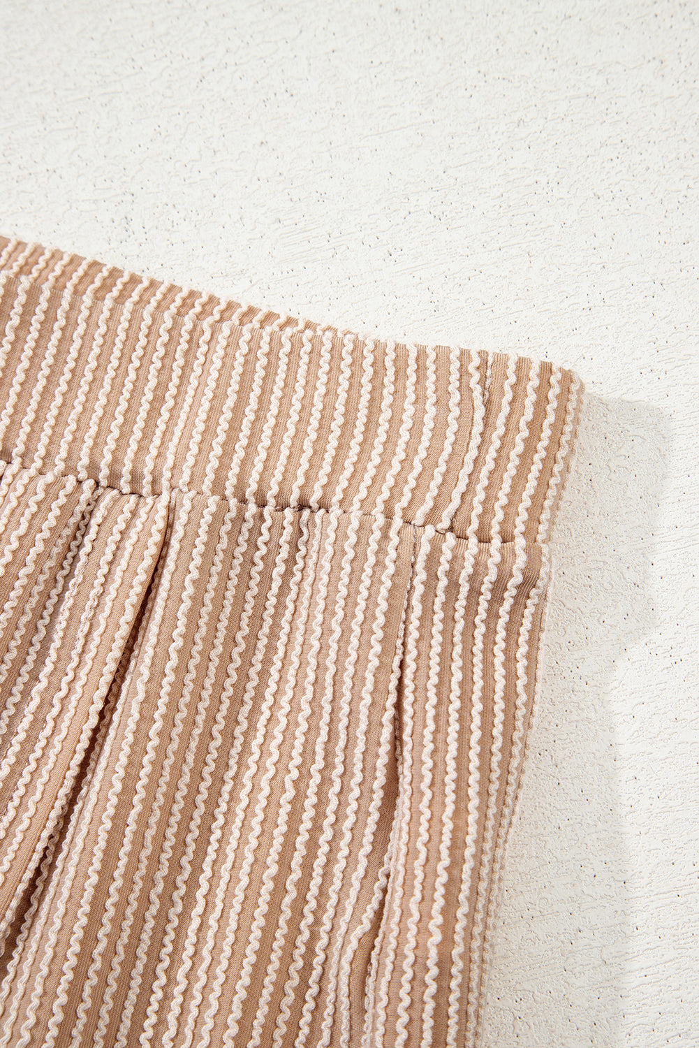 Nude Corded High Waist Wrap Skort