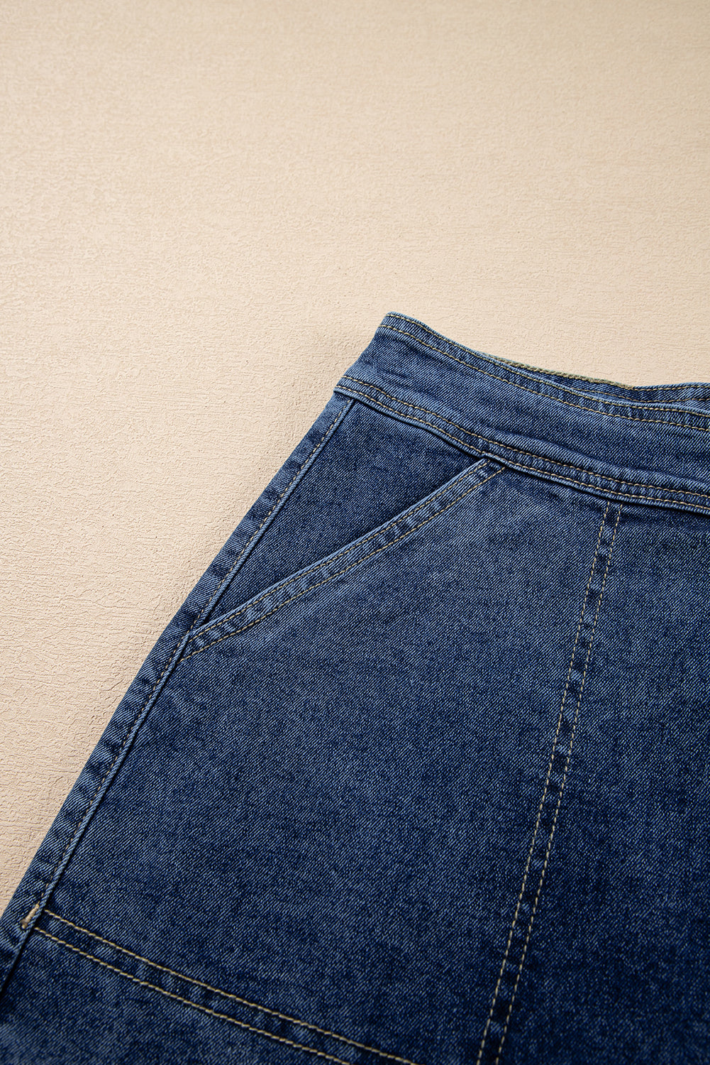 Ashleigh Blue Faux Wrap Mini Denim Skort