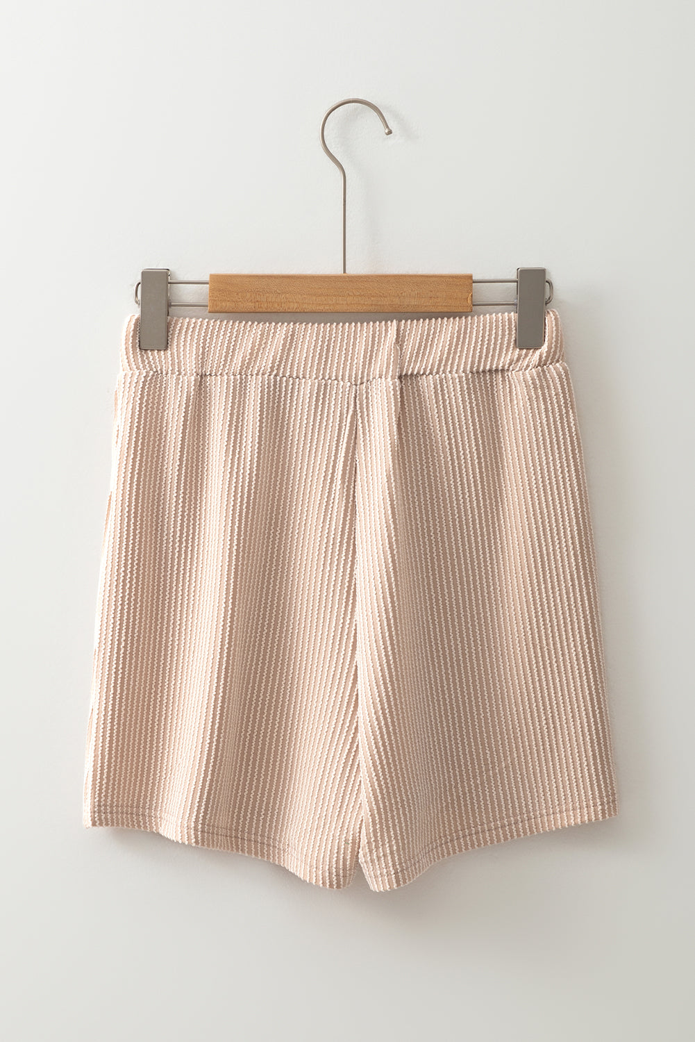 Nude Corded High Waist Wrap Skort