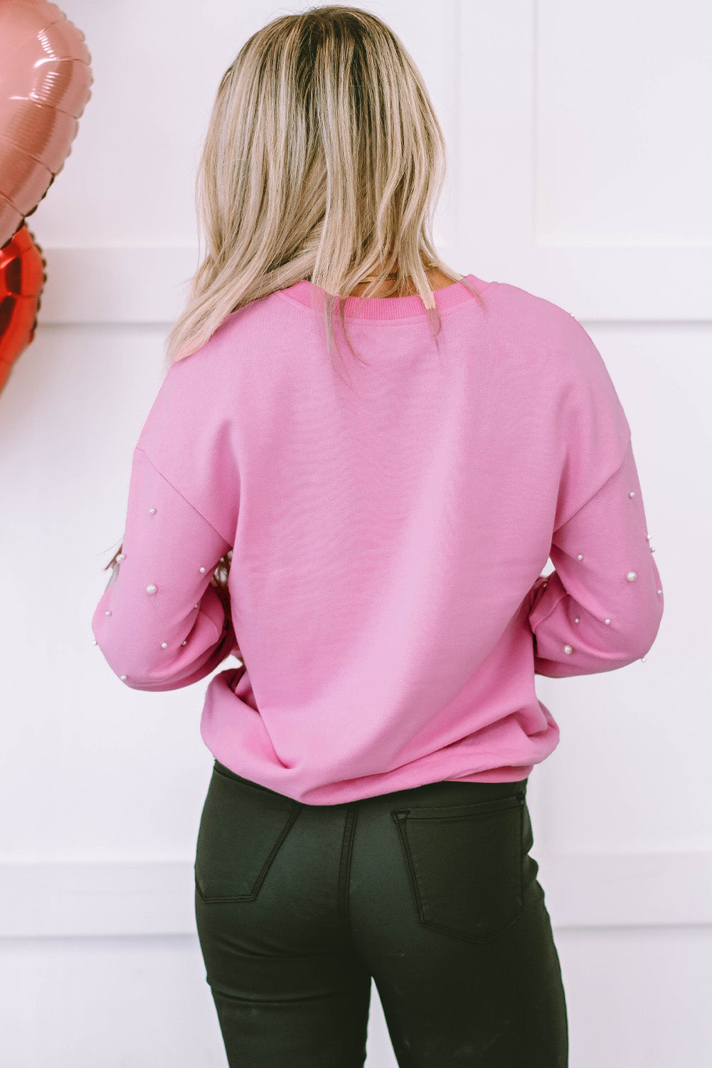 Pink Pearl Crew Neck Sweatshirt