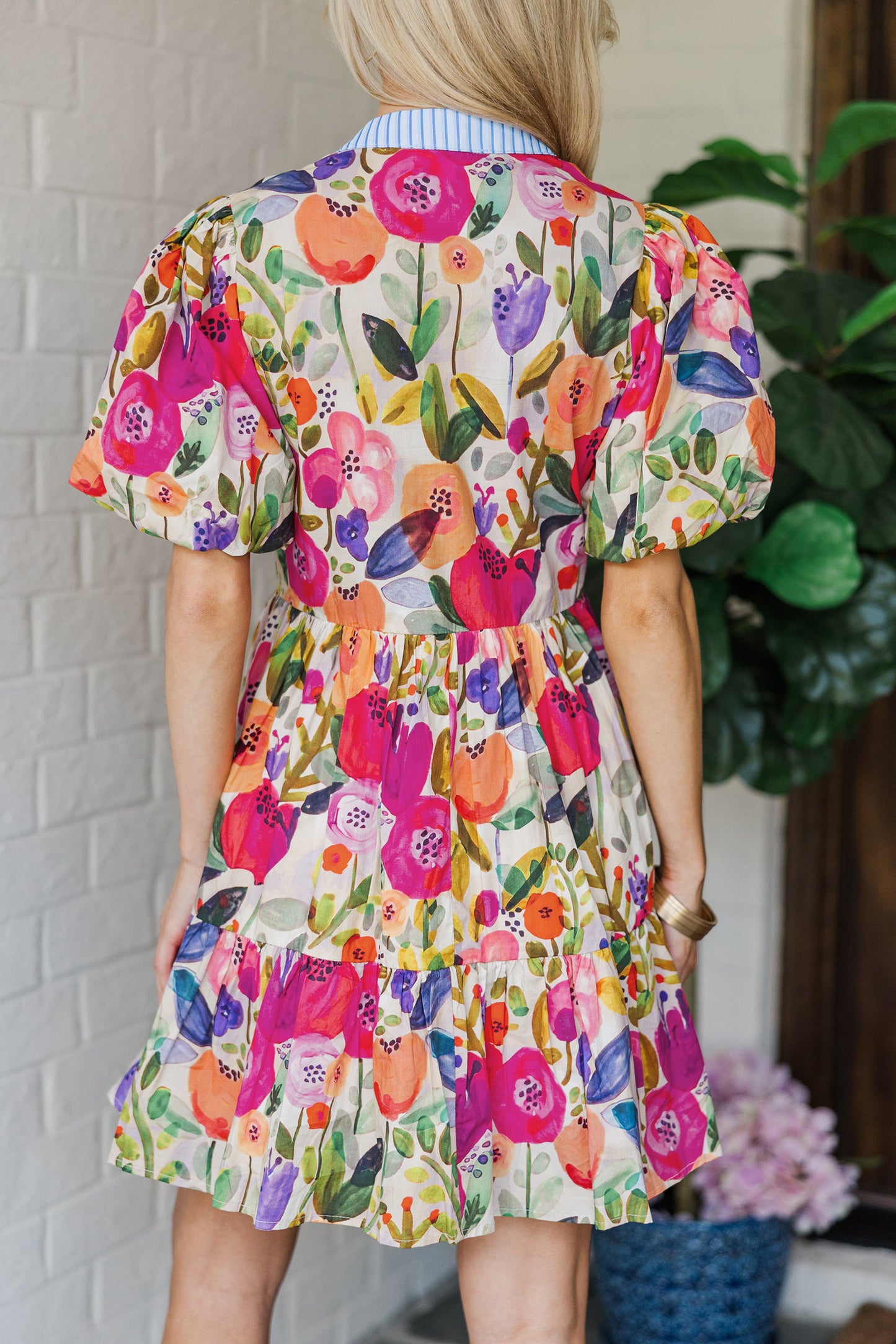Rose Bright Floral Dress