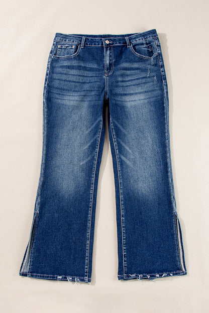 Dirty Blue Plus Size Flare Jeans