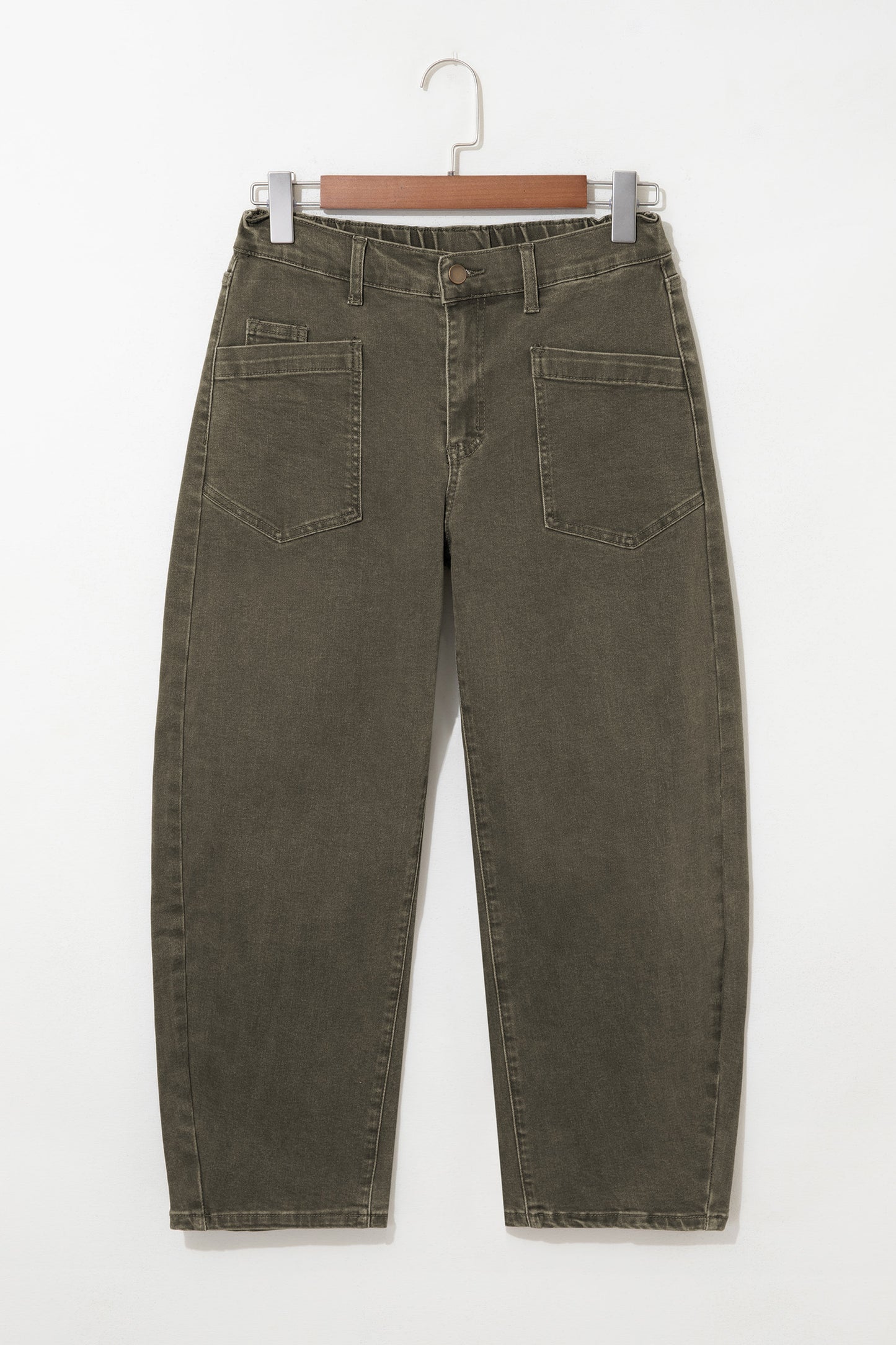 Ankle-length Barrel Jeans