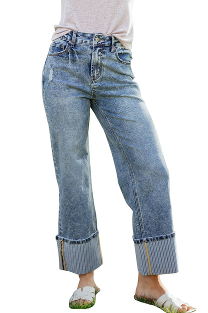 Ashleigh Blue Straight Loose Jeans