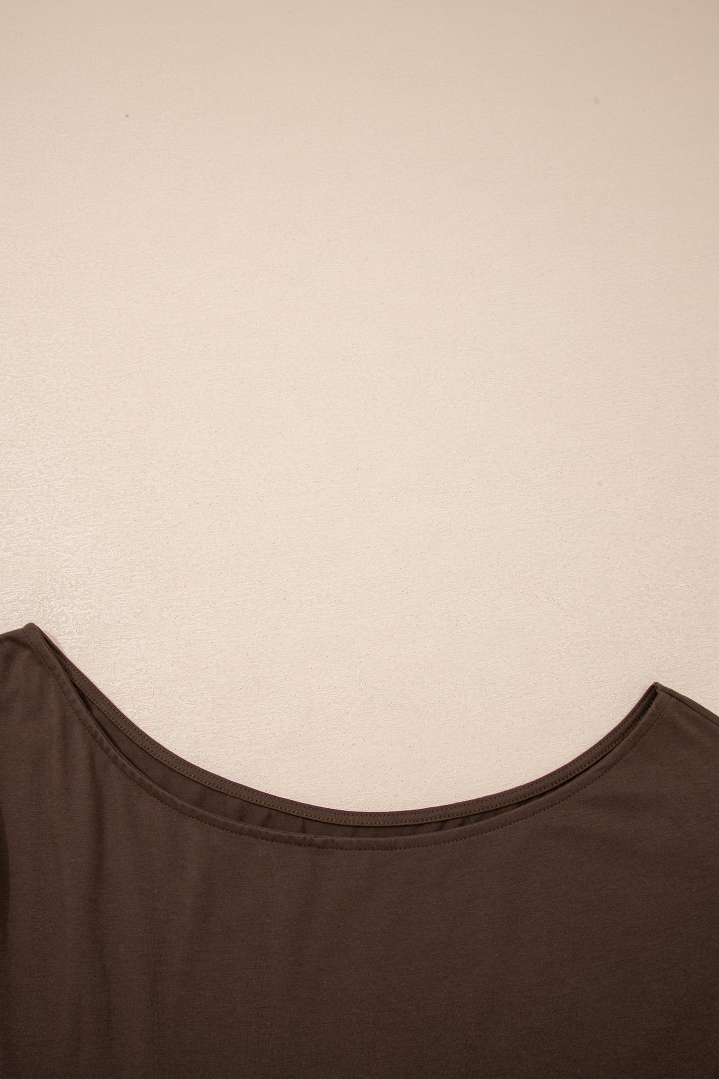 Coffee Plus Size Short Sleeve Blouse