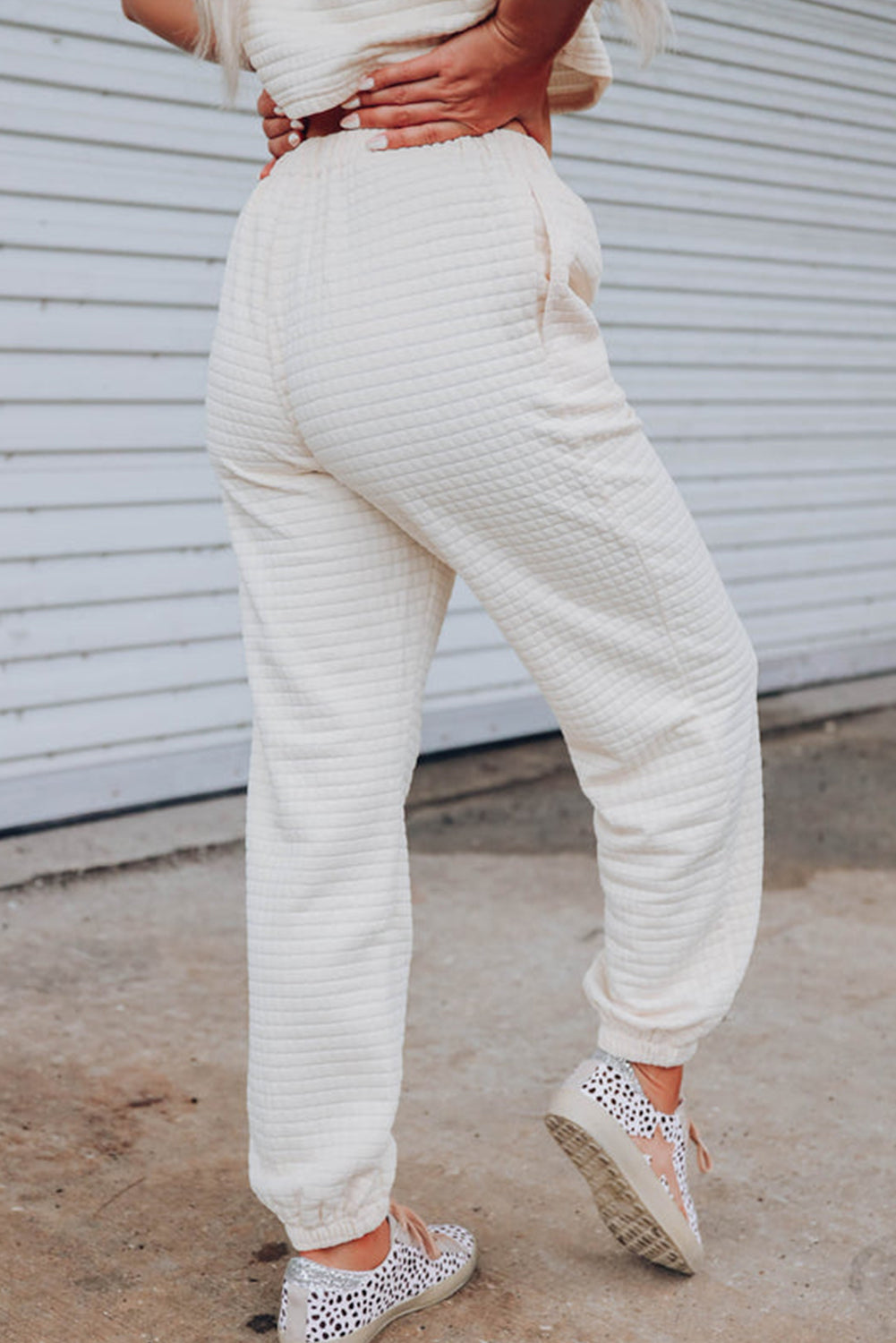Cropped Tee and Jogger Pants Set