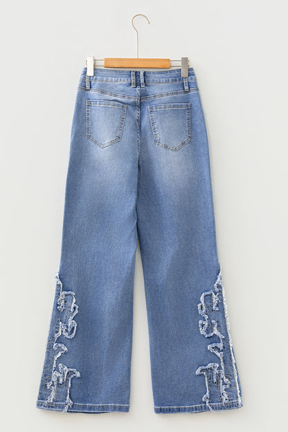 Ashleigh Blue Embroidered Flare Jeans