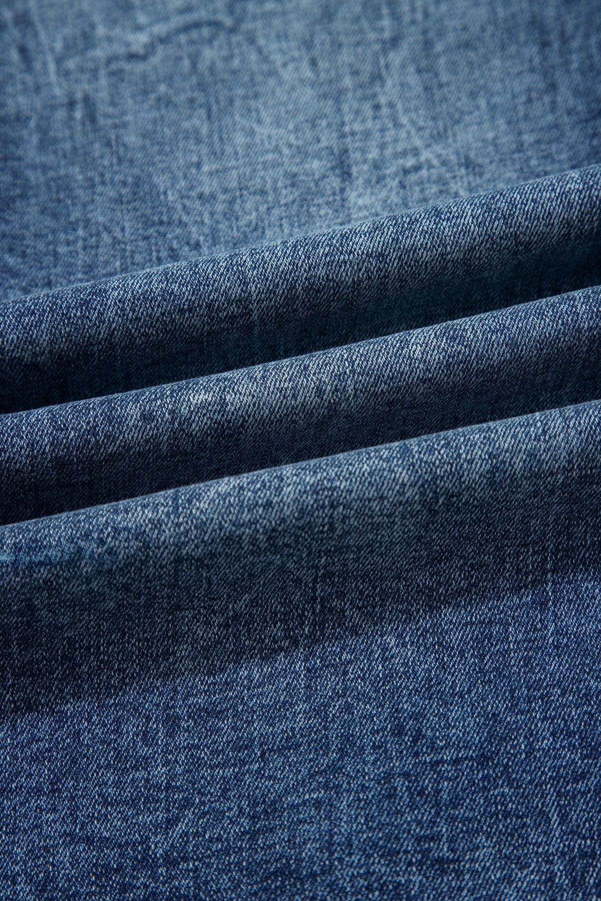 Blue Acid Wash Flare Jeans