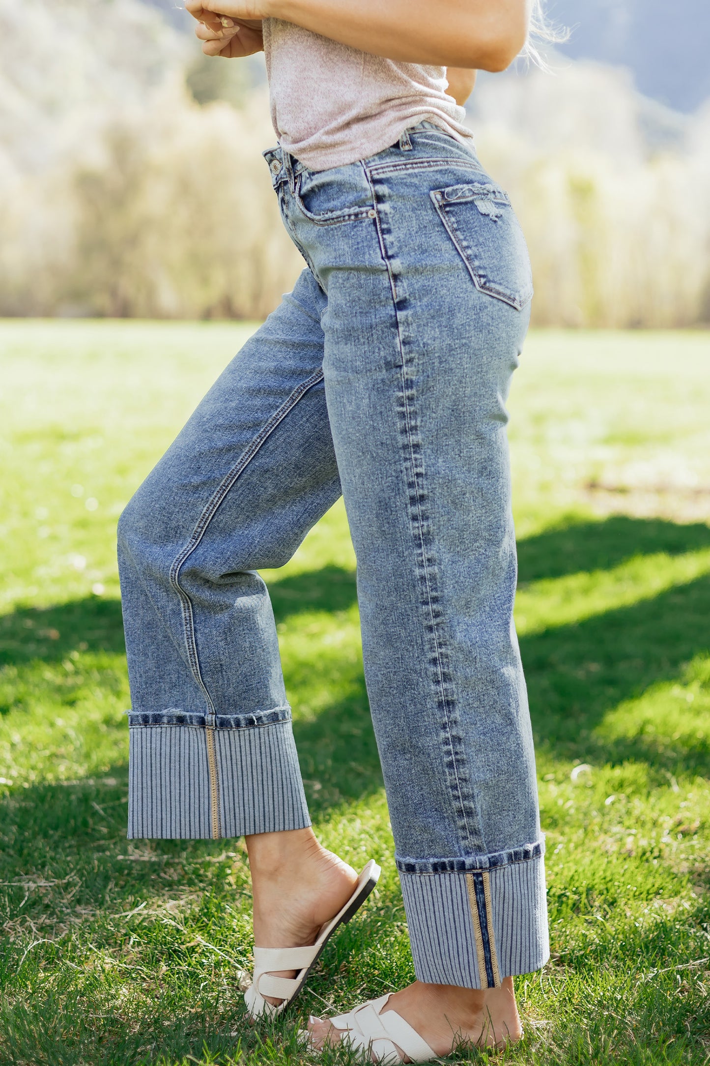 Ashleigh Blue Straight Loose Jeans