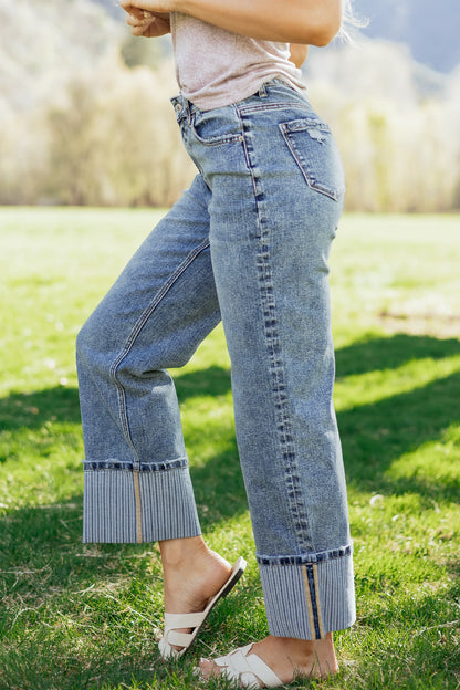Ashleigh Blue Straight Loose Jeans