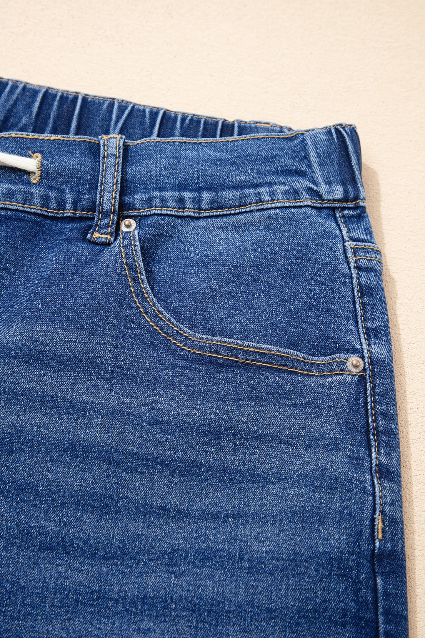 Dark Blue Acid Wash Plus Size Jeans