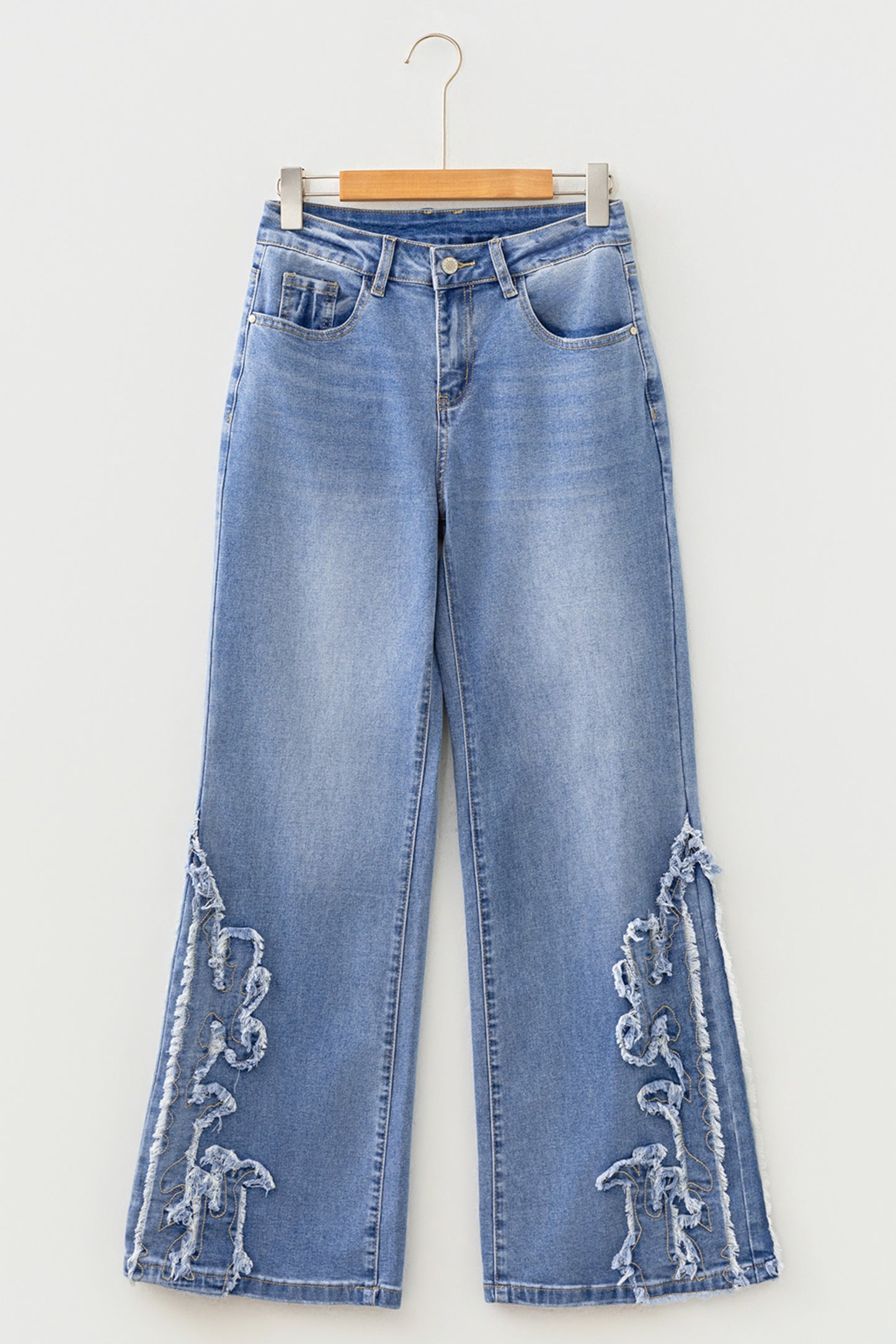 Ashleigh Blue Embroidered Flare Jeans