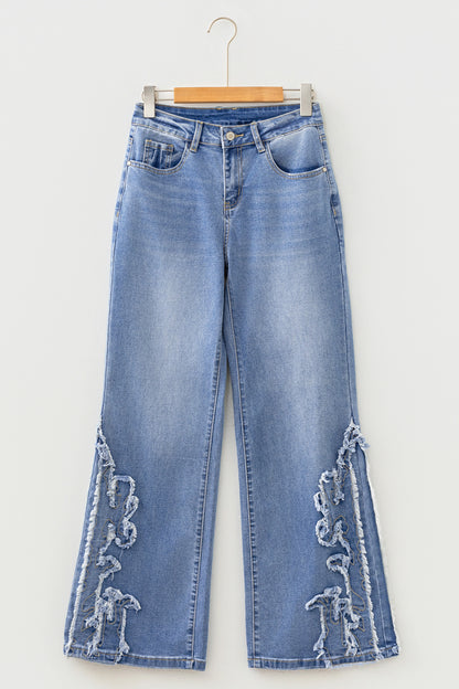 Ashleigh Blue Embroidered Flare Jeans
