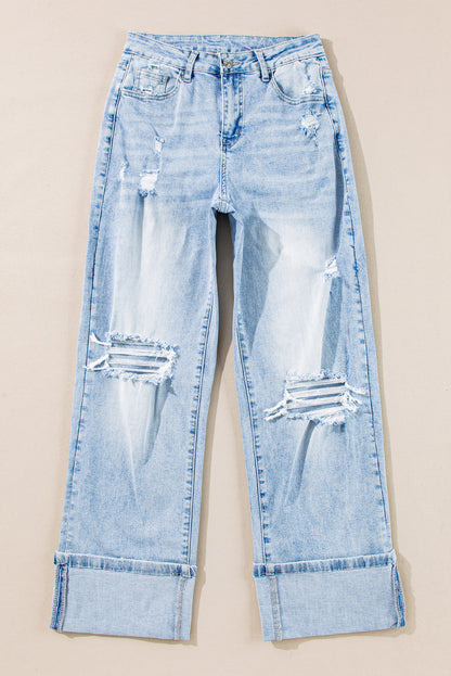 Beau Blue Light Wash Flare Jeans