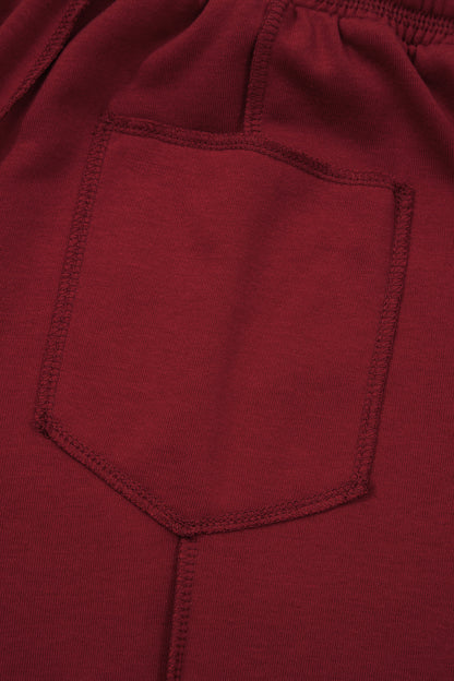 Red Boxy Tee and Barrel Pants Set