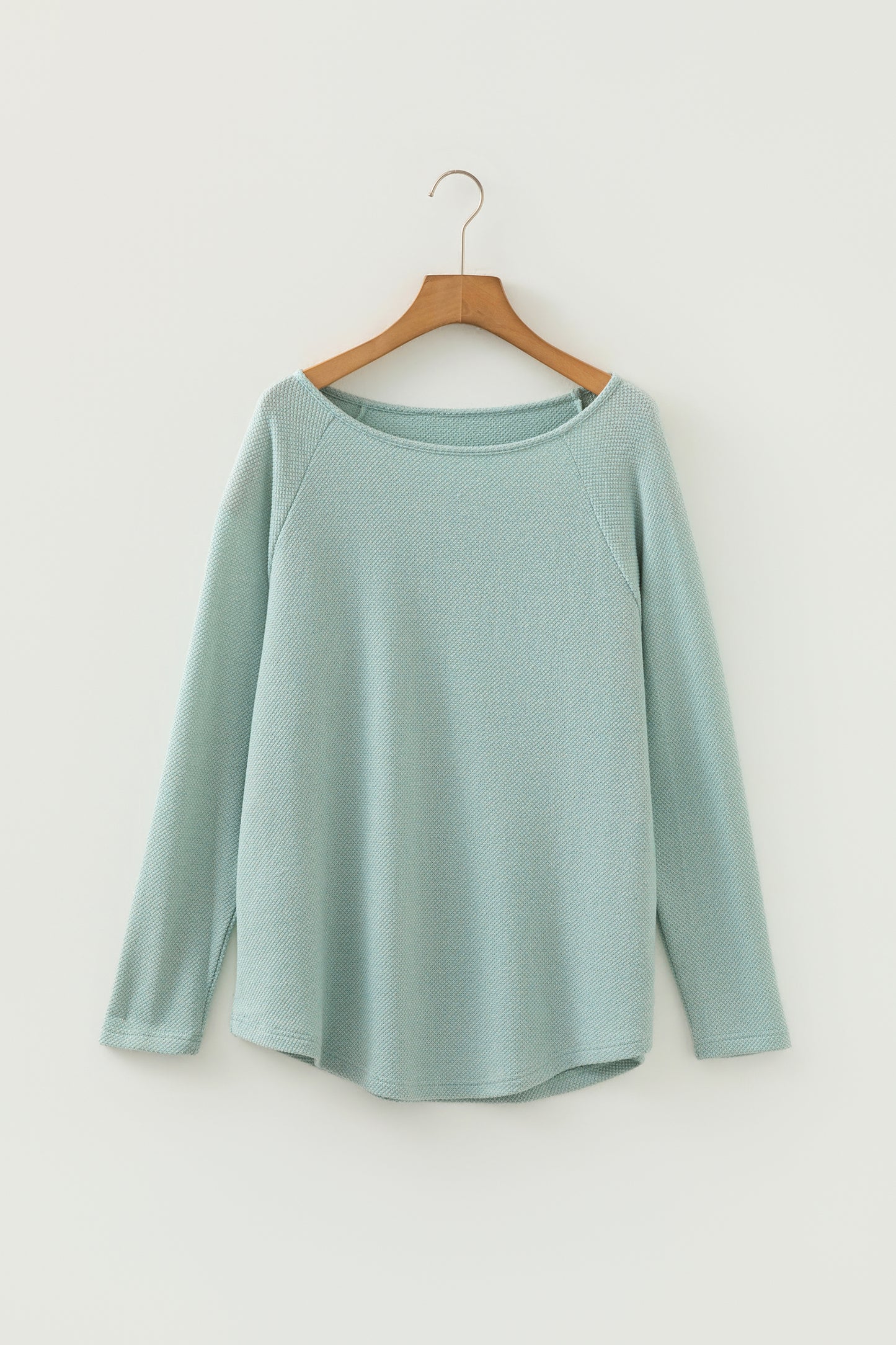 Sage Raglan Sleeve Knit Loose Top