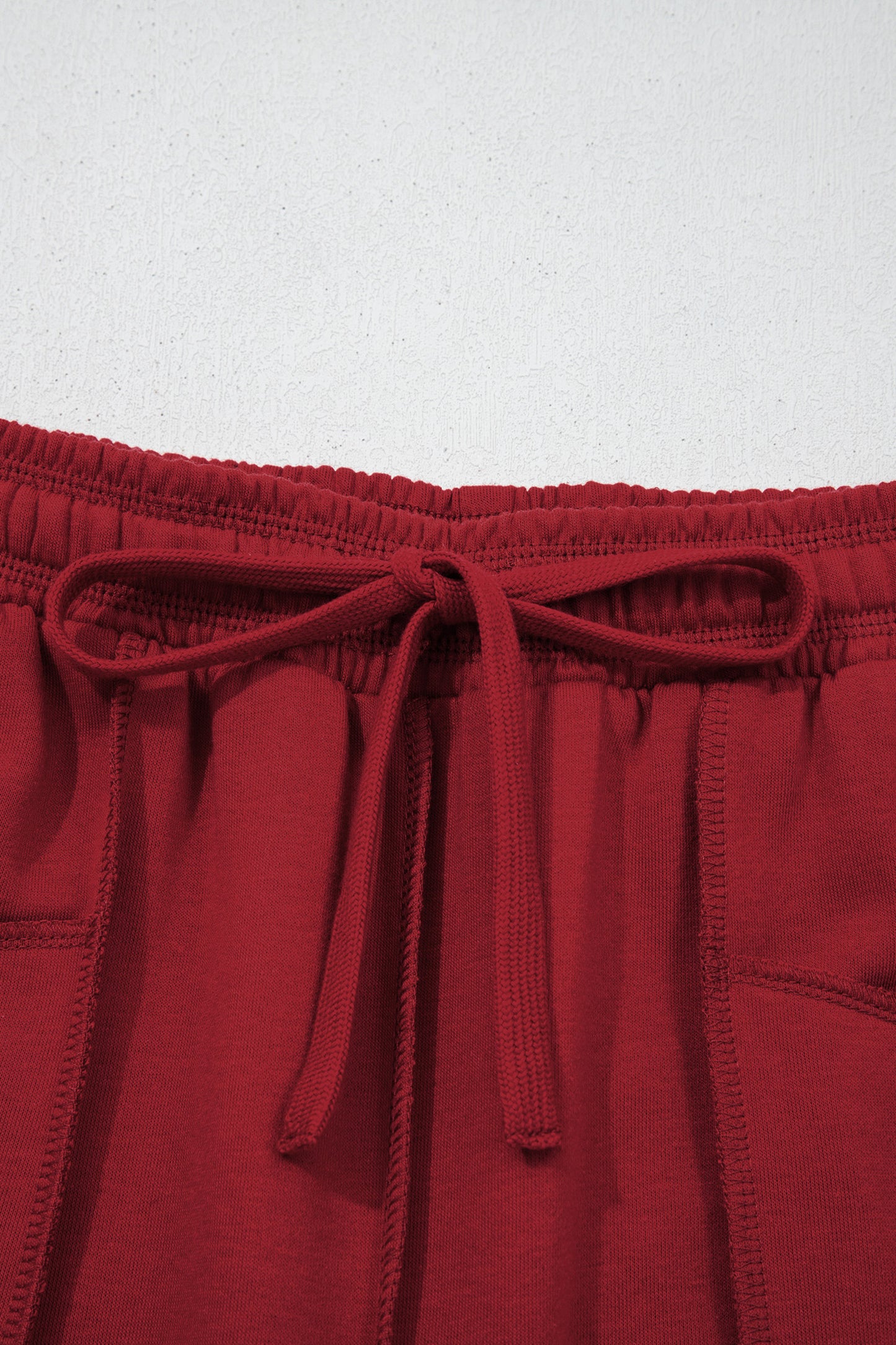Red Boxy Tee and Barrel Pants Set