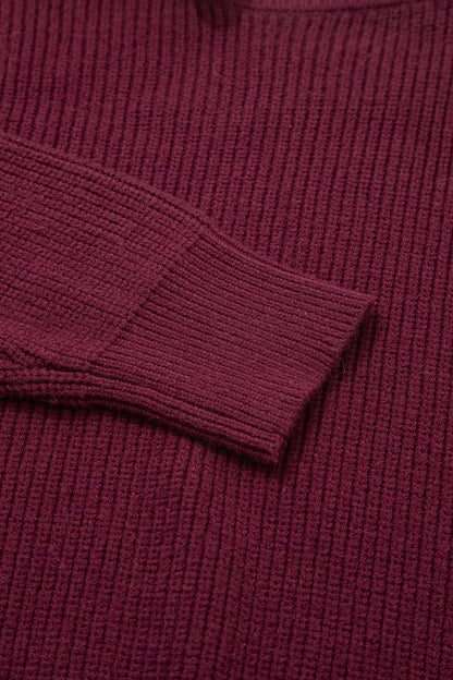 Burgundy Bow Asymmetric Jersey