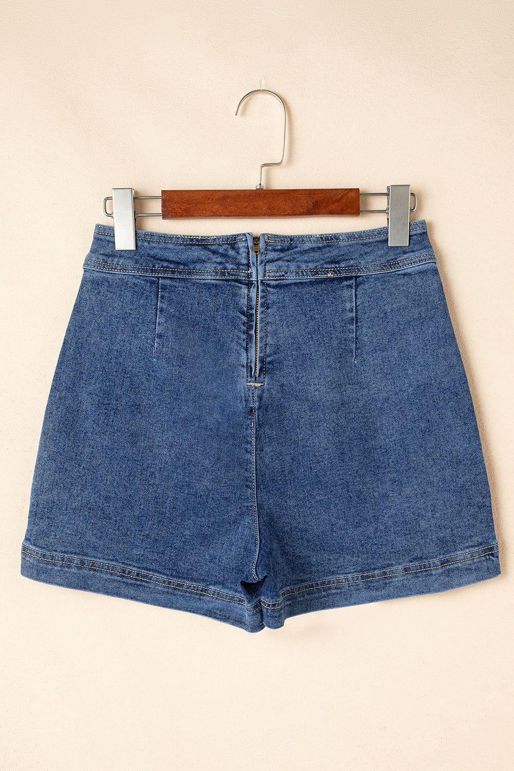 Ashleigh Blue Faux Wrap Mini Denim Skort