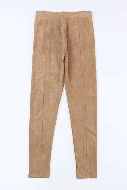 Faux Suede Skinny Leggings