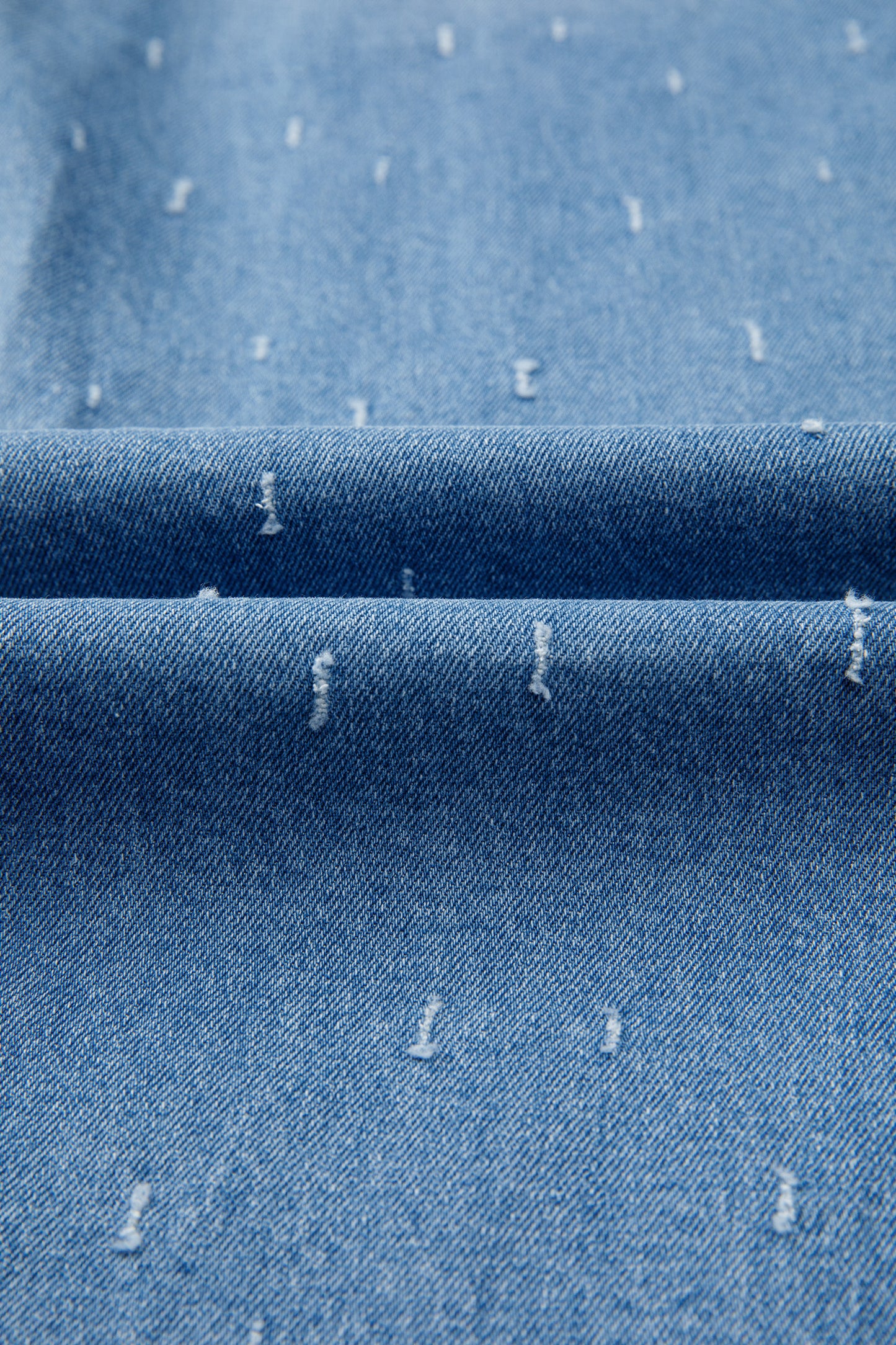 Mist Blue Distressed Jeans