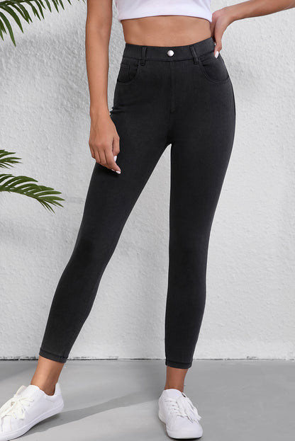 Black High Waist Jeggings