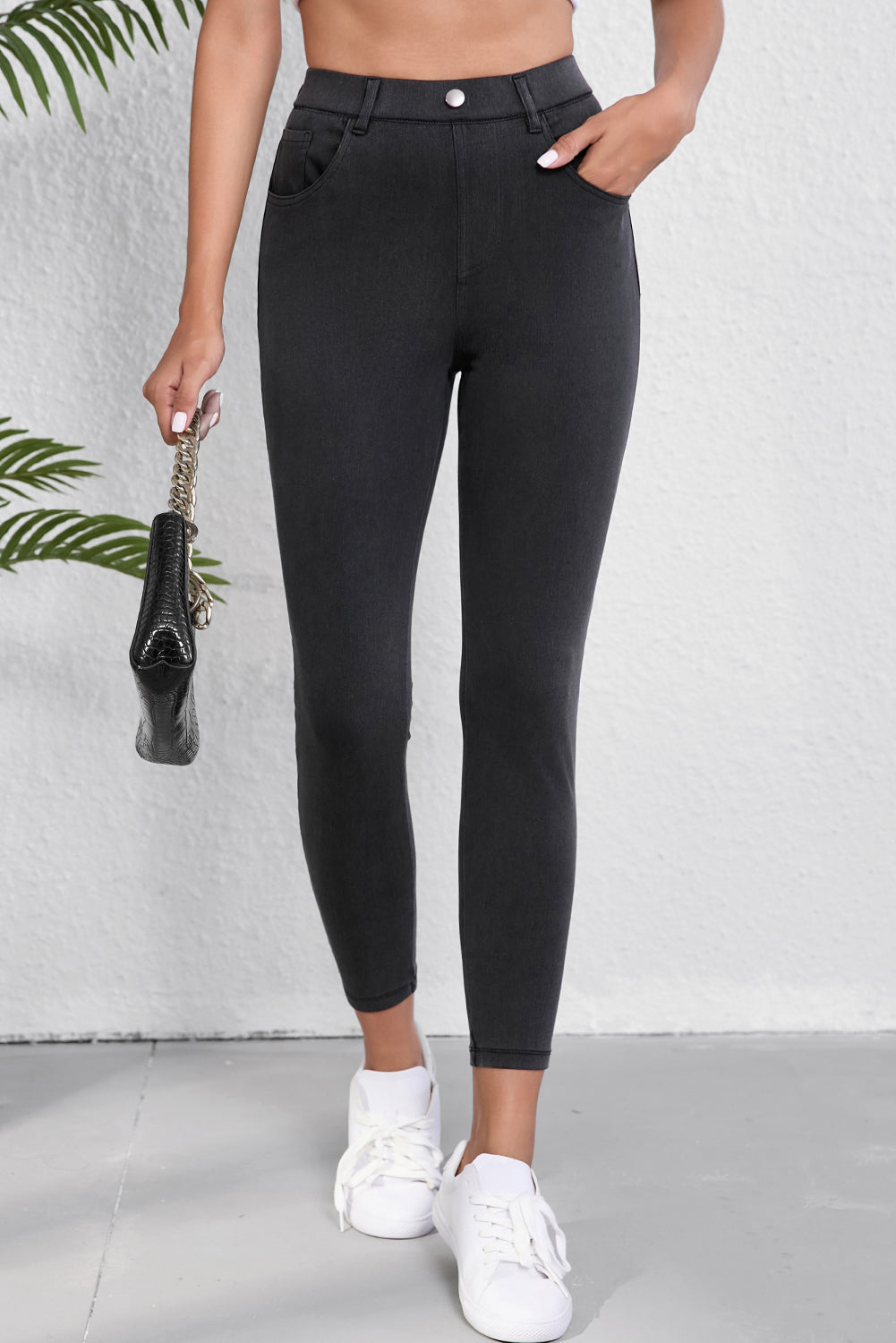 Black High Waist Jeggings