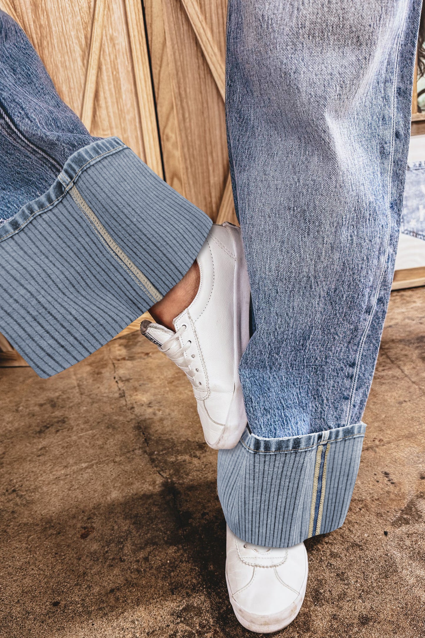 Ashleigh Blue Straight Loose Jeans