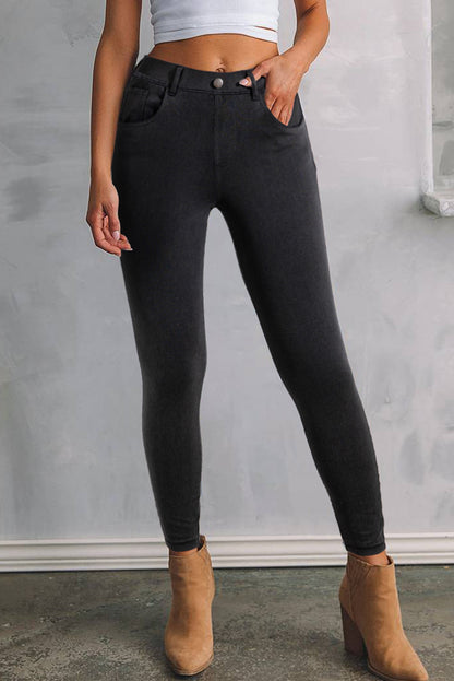 Black High Waist Jeggings