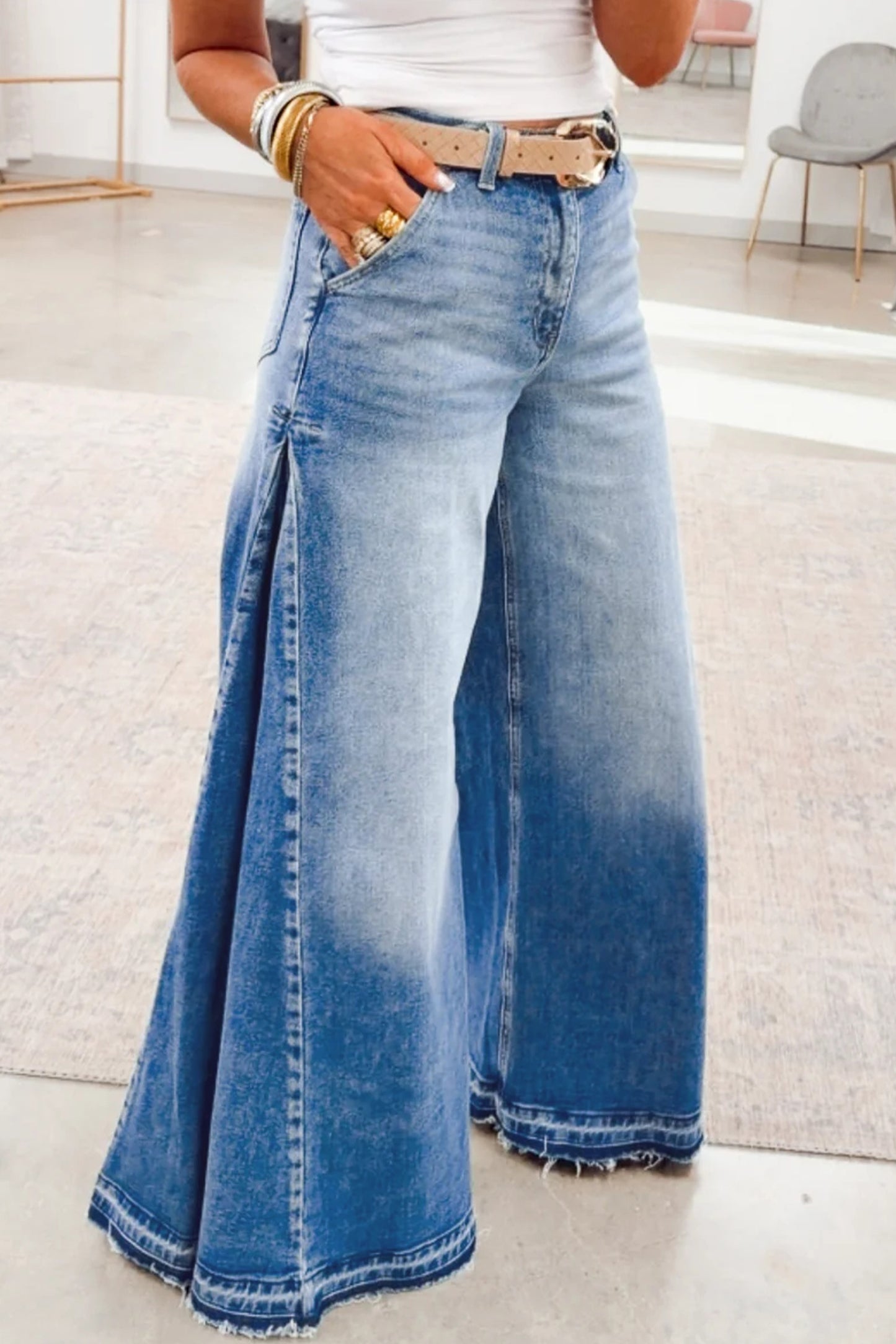 Myosotis Blue Flare Jeans