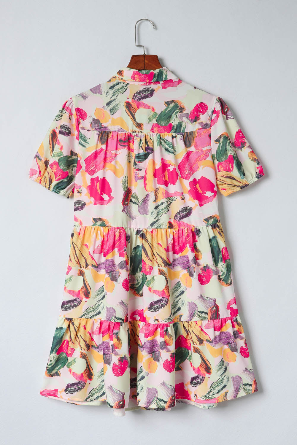 Multicolour Floral Print Shirt Dress