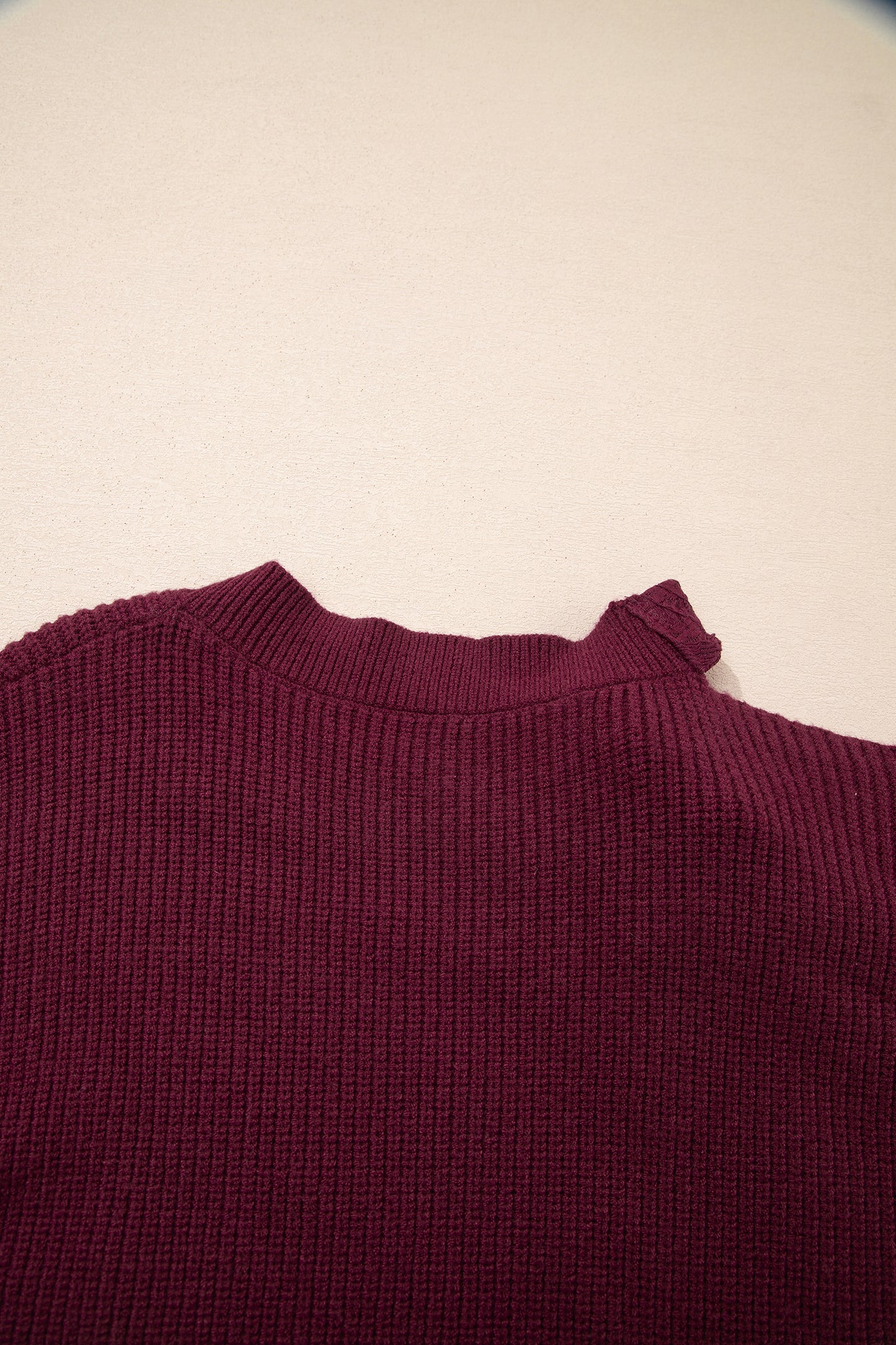 Burgundy Bow Asymmetric Jersey
