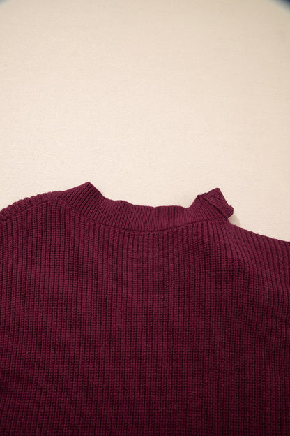 Burgundy Bow Asymmetric Jersey