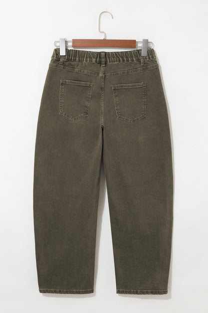 Ankle-length Barrel Jeans