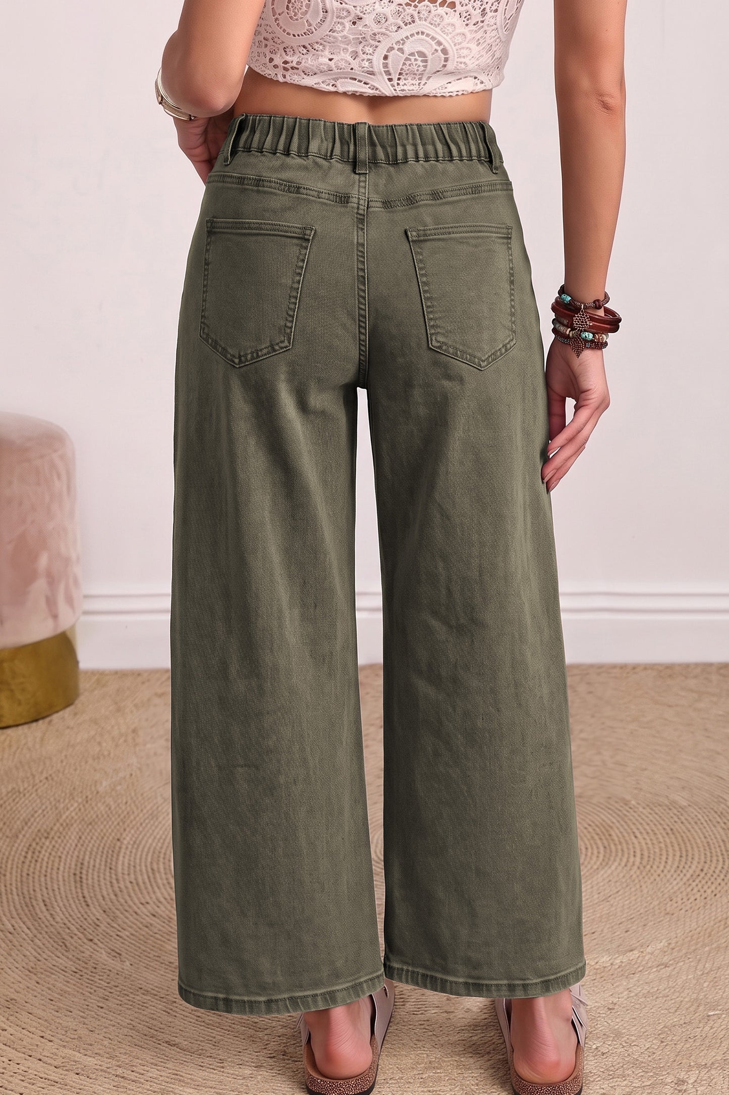 Ankle-length Barrel Jeans